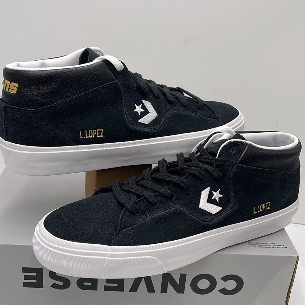 Converse Black High-Top Men's Shoes 171331C
LOUIE LOPEZ PRO MID BLACK/BLACK/WHIT - Picture 10 of 16